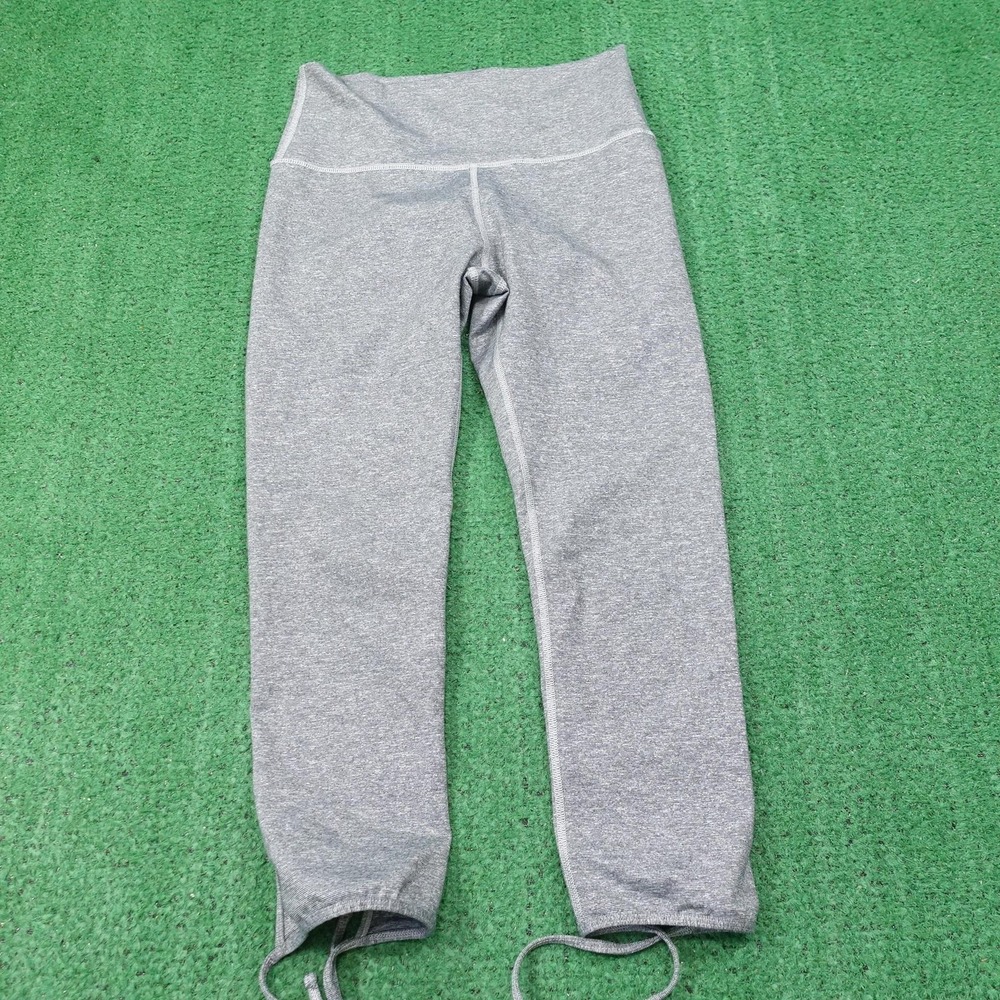 Aerie Leggings Womens M Gray Flecked Ankle Stirrup CHILL. PLAY. MOVE. Yoga